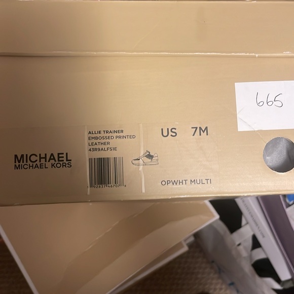 Michael kors Allie trainer embossed printed opwht mult - Picture 7 of 7